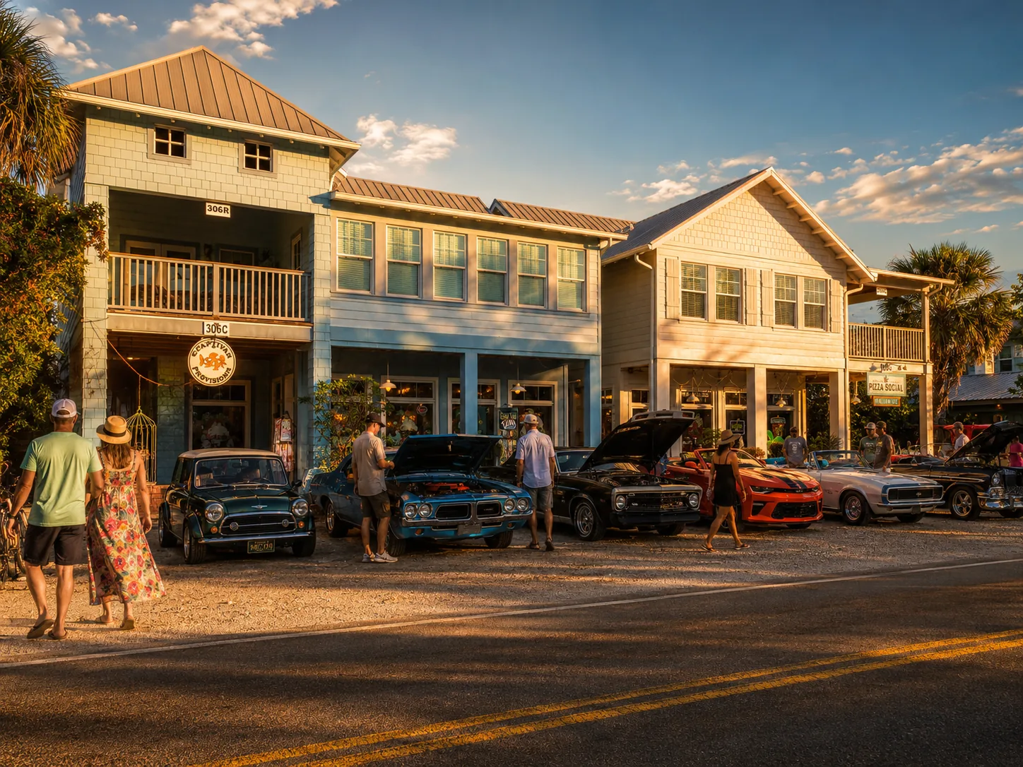 BayFest crowds and vendor tents along Pine Avenue in Anna Maria
